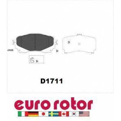 Front Ceramic Pads by EUROROTOR - ID1711H