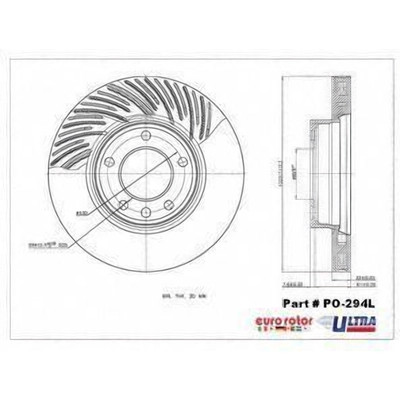 Front Premium Rotor by EUROROTOR - PO294L