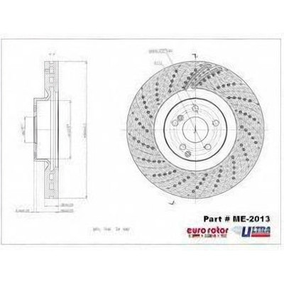Front Disc Brake Rotor by EUROROTOR - ME2013