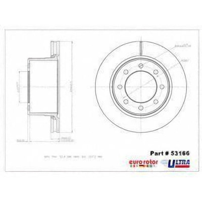 EUROROTOR - 53166 - Rear Disc Brake Rotor by EUROROTOR - 53166