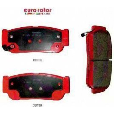 EUROROTOR - F1D954H - Rear Semi Metallic Pads by EUROROTOR - F1D954H