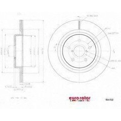 EUROROTOR - SU721 - Front Disc Brake Rotor by EUROROTOR - SU721