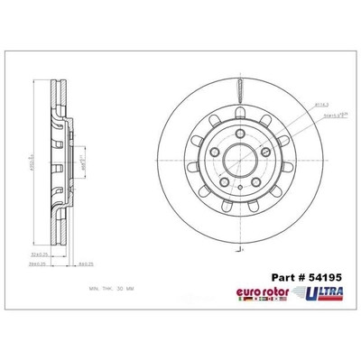 EUROROTOR - 54195 - EUROROTOR - 54195 - Front Premium Rotor