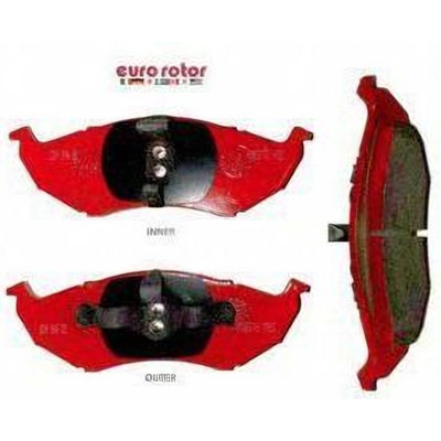 Rear Semi Metallic Pads by EUROROTOR - F1D896