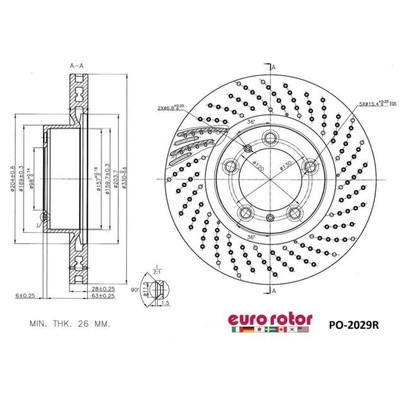 EUROROTOR - PO2029R - Front Premium Rotor by EUROROTOR - PO2029R