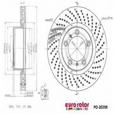 Front Premium Rotor by EUROROTOR - PO2029R