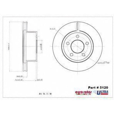 Front Premium Rotor by EUROROTOR - 5120