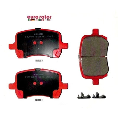 EUROROTOR - F1D1160H - EUROROTOR - F1D1160H - Front Semi Metallic Pads