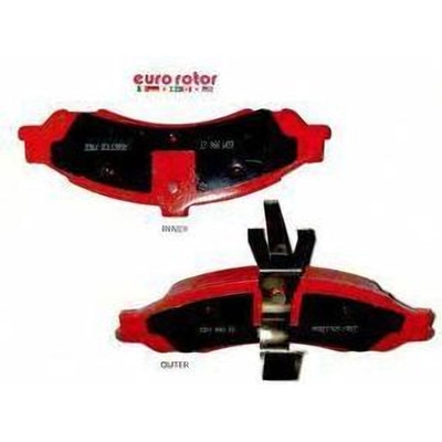 Front Semi Metallic Pads by EUROROTOR - F1D1043