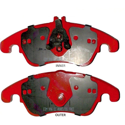 Front Semi Metallic Pads by EUROROTOR - F1D1342H