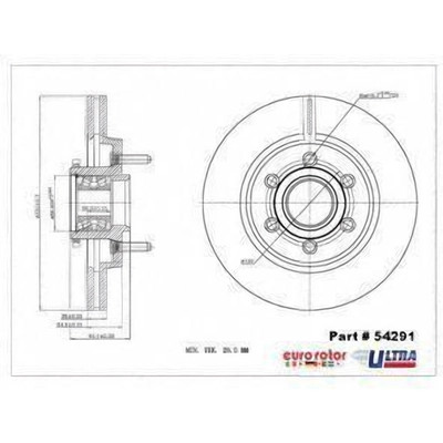 EUROROTOR - 54291 - Front Hub And Rotor Assembly by EUROROTOR - 54291