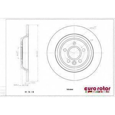 EUROROTOR - VO944 - Rear Disc Brake Rotor by EUROROTOR - VO944