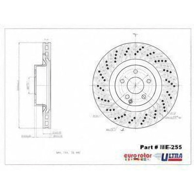 EUROROTOR - ME255 - Front Disc Brake Rotor by EUROROTOR - ME255