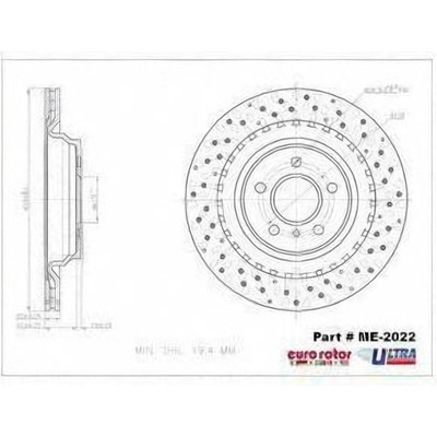 EUROROTOR - ME2022 - Rear Premium Rotor by EUROROTOR - ME2022