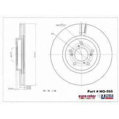 EUROROTOR - HO595 - EUROROTOR - HO595 - Front Premium Rotor