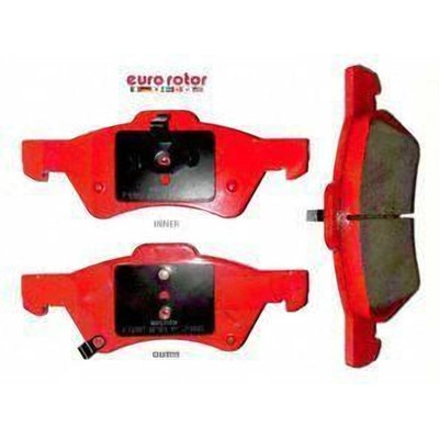 Front Semi Metallic Pads by EUROROTOR - F1D857H