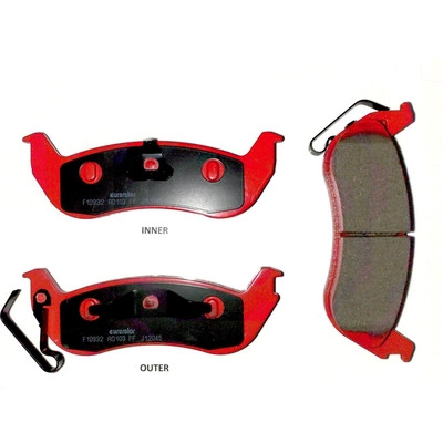 EUROROTOR - F1D932H - Rear Semi Metallic Pads by EUROROTOR - F1D932H