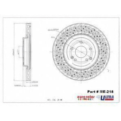 Front Premium Rotor by EUROROTOR - ME218
