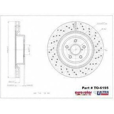 Front Premium Rotor by EUROROTOR - TO6195