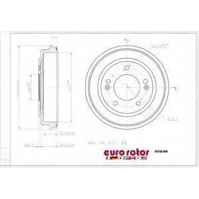 EUROROTOR - HYD94 - Rear Brake Drum by EUROROTOR - HYD94