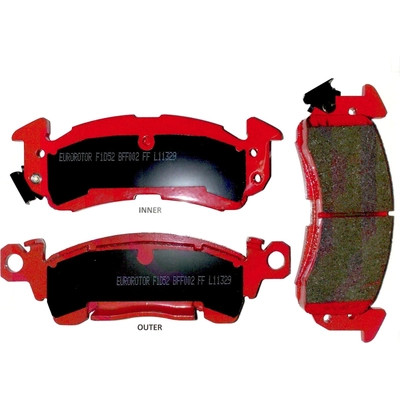 Rear Semi Metallic Pads by EUROROTOR - F1D52