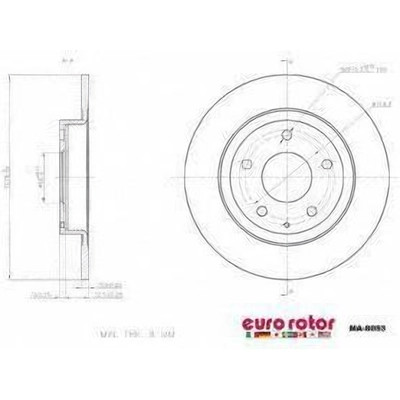EUROROTOR - MA8053 - EUROROTOR - MA8053 - Rear Premium Rotor