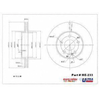 EUROROTOR - ME233 - Front Premium Rotor