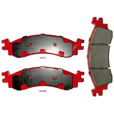 Front Semi Metallic Pads by EUROROTOR - F1D1158H