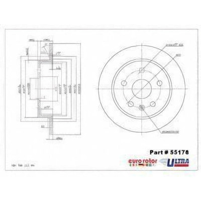 EUROROTOR - 55178 - Rear Premium Rotor by EUROROTOR - 55178