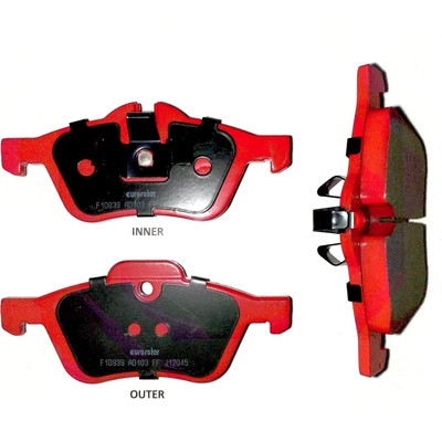 Front Semi Metallic Pads by EUROROTOR - F1D939H