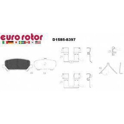 EUROROTOR - F1D1585H - EUROROTOR - F1D1585H - Rear Semi Metallic Pads
