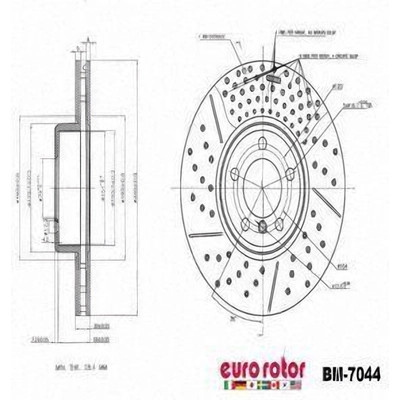 EUROROTOR - BM7044 - EUROROTOR - BM7044 - Front Premium Rotor