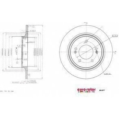 EUROROTOR - KI977 - EUROROTOR - KI977 - Rear Premium Rotor