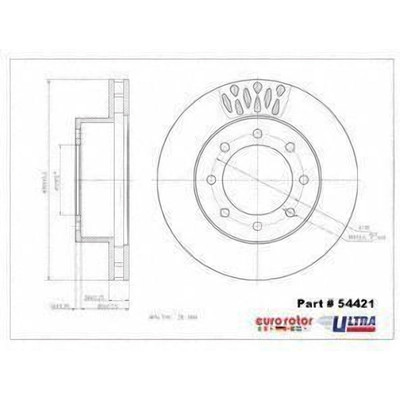 Front Premium Rotor by EUROROTOR - 54421