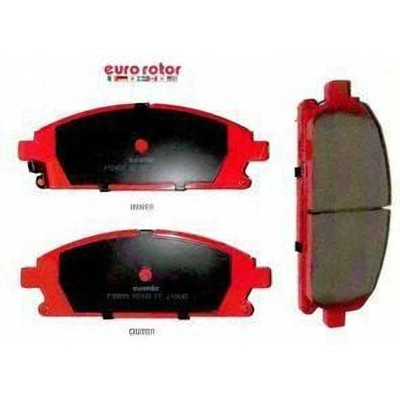 Front Semi Metallic Pads by EUROROTOR - F1D855H