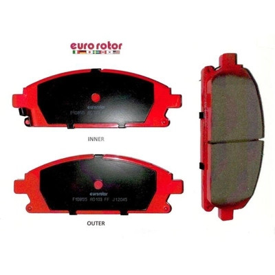 EUROROTOR - F1D855H - Front Semi Metallic Pads by EUROROTOR - F1D855H