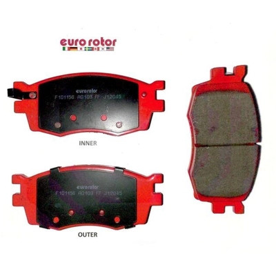 EUROROTOR - F1D1156H - EUROROTOR - F1D1156H - Front Semi Metallic Pads