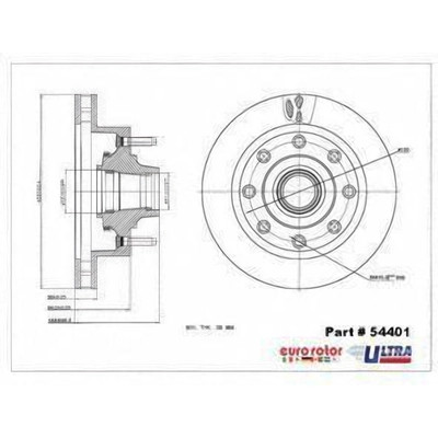 EUROROTOR - 54401 - Front Hub And Rotor Assembly by EUROROTOR - 54401