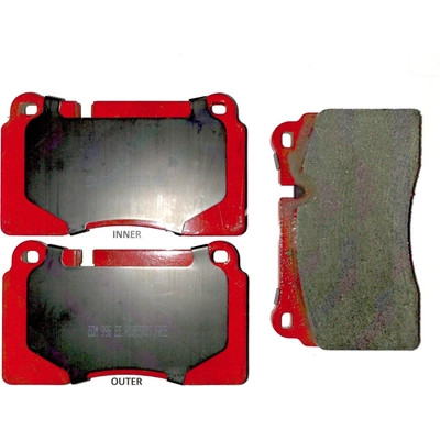 Front Semi Metallic Pads by EUROROTOR - F1D1263H