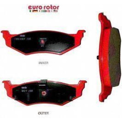 EUROROTOR - F1D658H - Rear Semi Metallic Pads by EUROROTOR - F1D658H