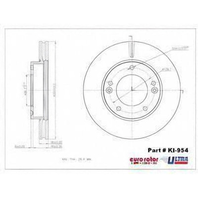 Front Premium Rotor by EUROROTOR - KI954