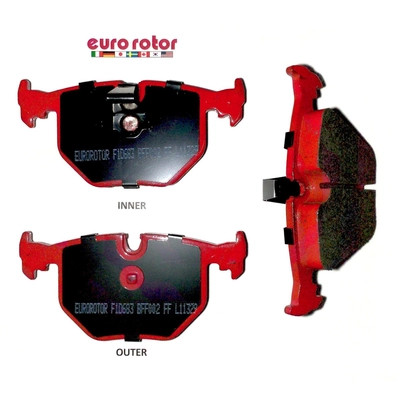 EUROROTOR - F1D683H - Rear Semi Metallic Pads