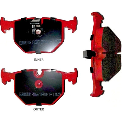 EUROROTOR - F1D683H - EUROROTOR - F1D683H - Rear Semi Metallic Pads