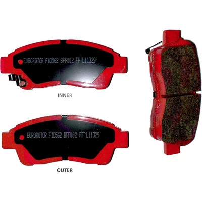 EUROROTOR - F1D562 - Front Semi Metallic Pads by EUROROTOR - F1D562