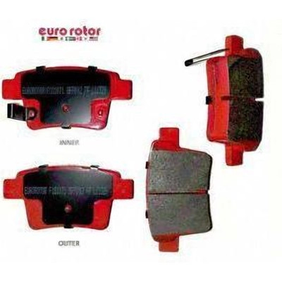 EUROROTOR - F1D1071H - Rear Semi Metallic Pads by EUROROTOR - F1D1071H