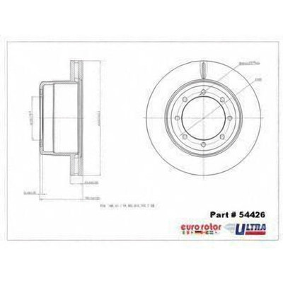 EUROROTOR - 54426 - Rear Premium Rotor by EUROROTOR - 54426