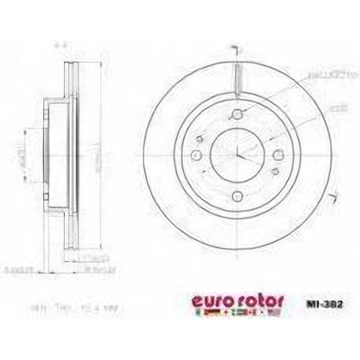 EUROROTOR - MI382 - Front Premium Rotor by EUROROTOR - MI382