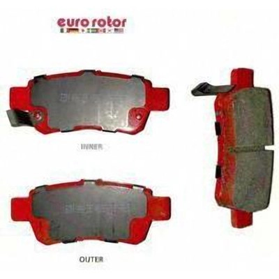 Rear Semi Metallic Pads by EUROROTOR - F1D1088H