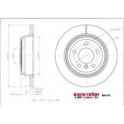 EUROROTOR - BM766 - EUROROTOR - BM766 - Rear Premium Rotor