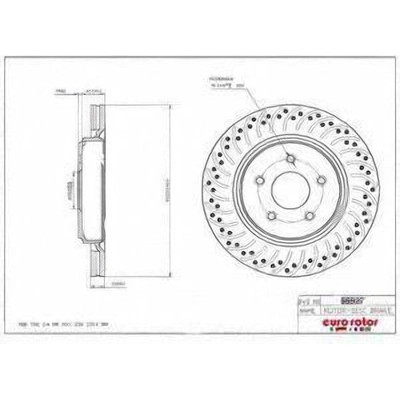 EUROROTOR - 55927 - Rear Premium Rotor by EUROROTOR - 55927